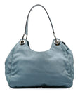 Gucci Handbag One Shoulder Bag 244342 Light Blue Canvas Leather Women's