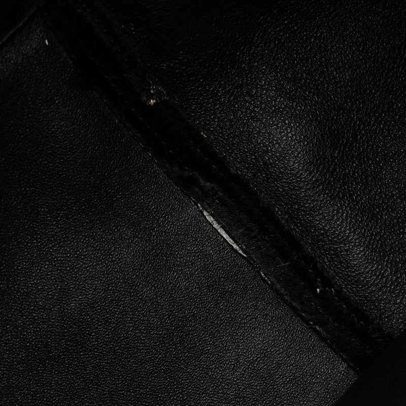 Celine Chain Shoulder Bag E-MP-0153 Black G Mouton  Celine