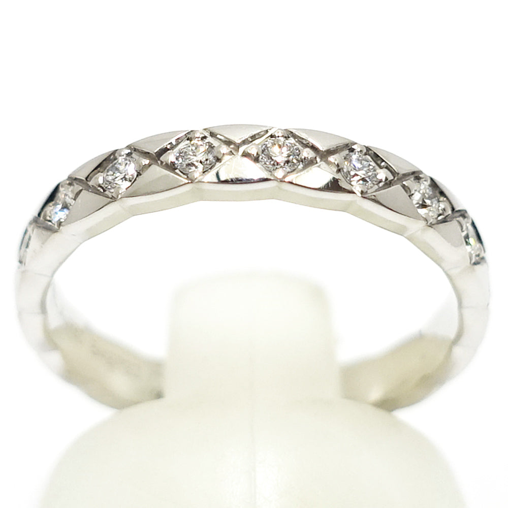 CHANEL K18WG Coco Mini Model Diamond Full-Etenance Ring 750WG Jewelry J11871