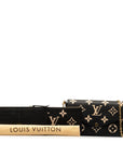 Louis Vuitton Monogram Implant Bi-Color Pochette Felice Chain S Wallet M82479 Black Beige  Leather  Louis Vuitton