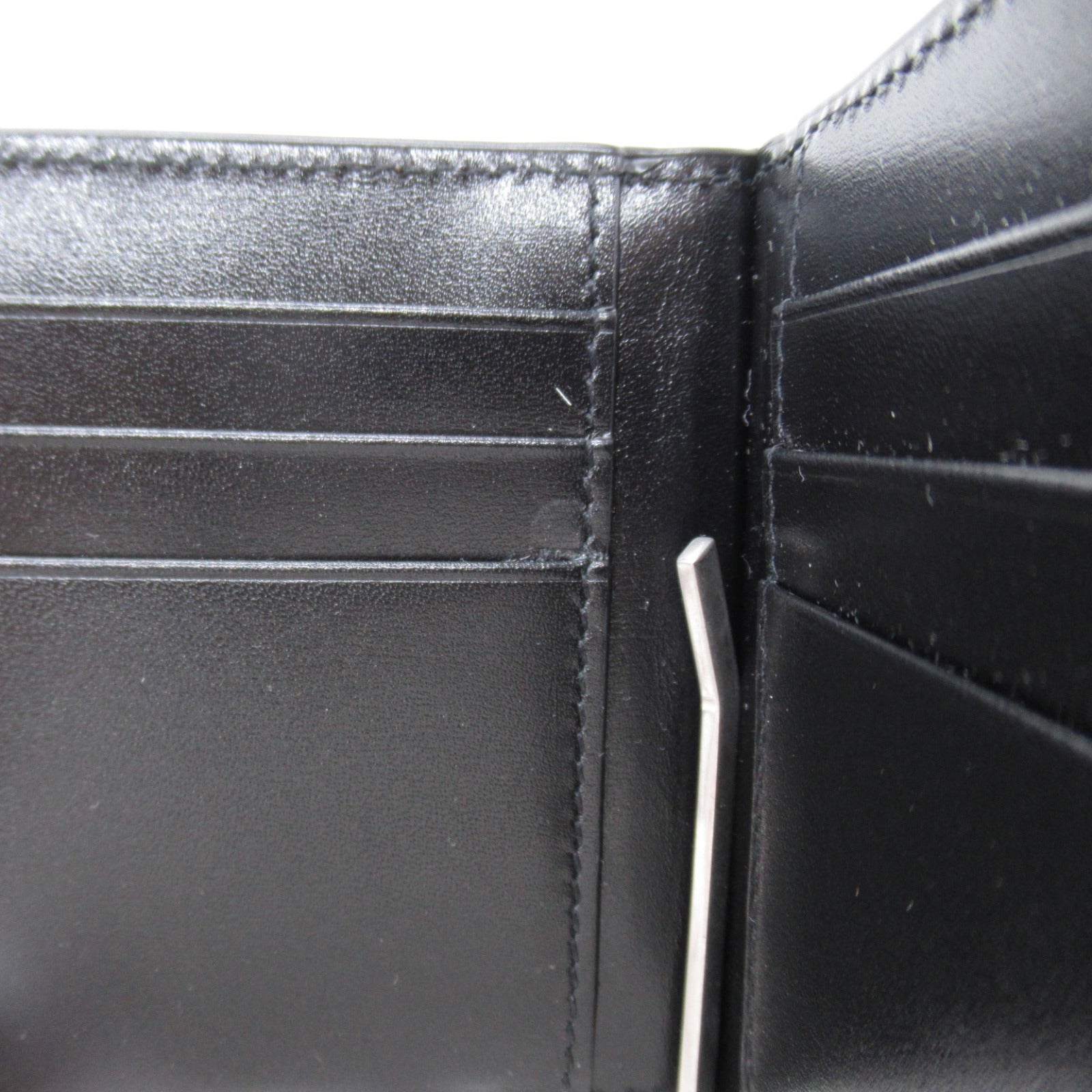 Saint Laurent SAINT LAURENT Double Fold Wallet Double Folded Wallet Leather  Black 4856300SX0E1000