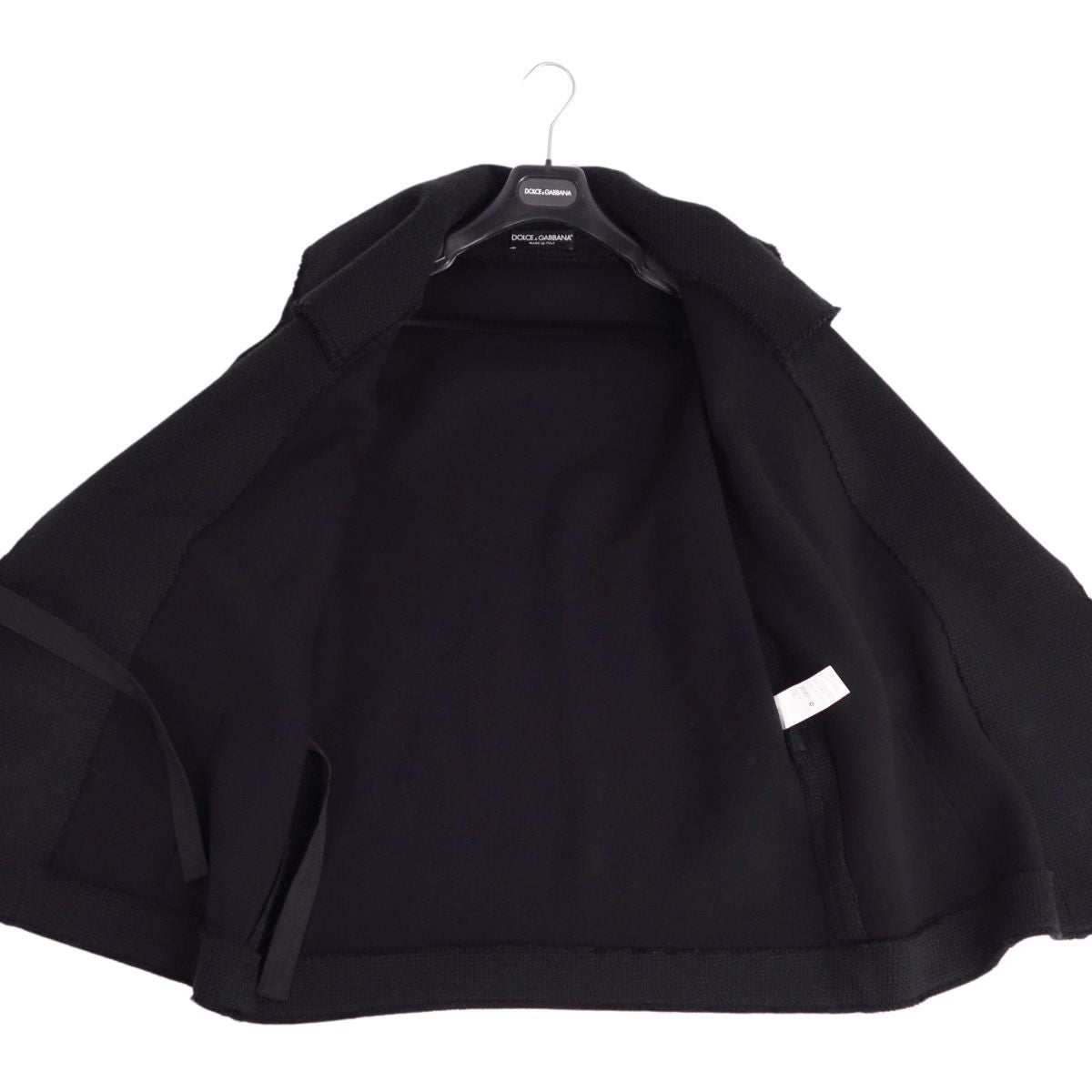 Dolce &amp; Gabbana Dolce &amp; Gabbana e Coat Double Bristol Wool   36 (S Equivalent) Black ()