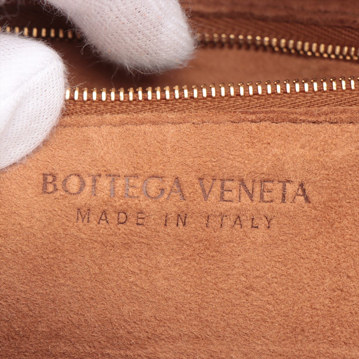 Bottega Veneta Maxine Introduction The Arcoic Leather 2WAY Handbag Beige