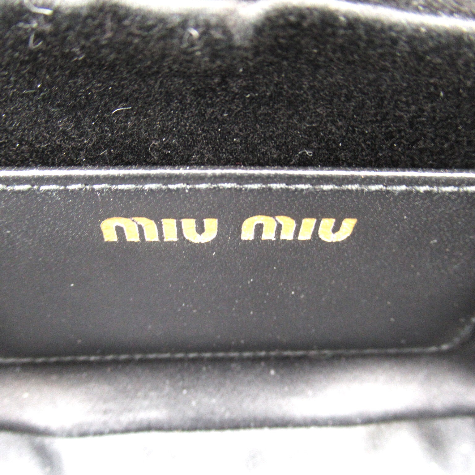 Miu Miu Miu 2w Shoulder 2way Shoulder Bag Leather  Black 5BP077N88F0002
