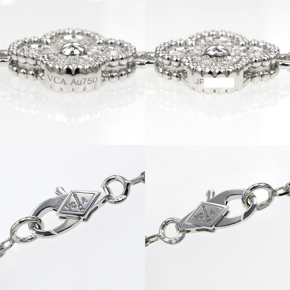 VAN CLEEF &amp; ARPELS Van Cleef &amp; Arpels Suite Alhambra Bracelet 6 Motif 750WG K18 White G Diamond Jewelry New Unused]
