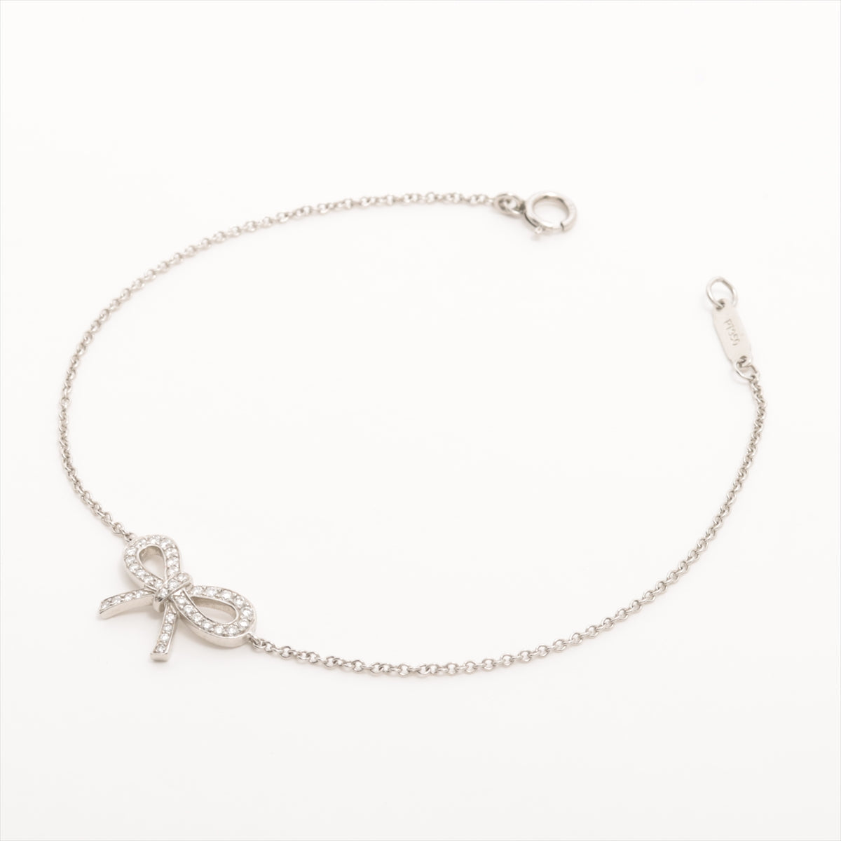 Tiffany Bowie Diamond Bracelet Pt950 2.4g