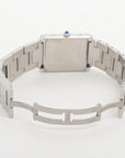 Cartier Tanksolo LM W5200014 SS QZ Silver Character Desk 2 Hours