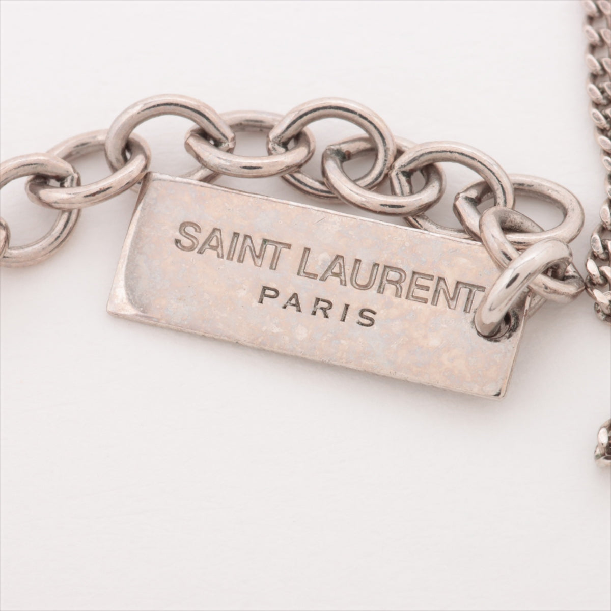 Saint Laurent  YSL logo bracelet metal silver everyd allu  store