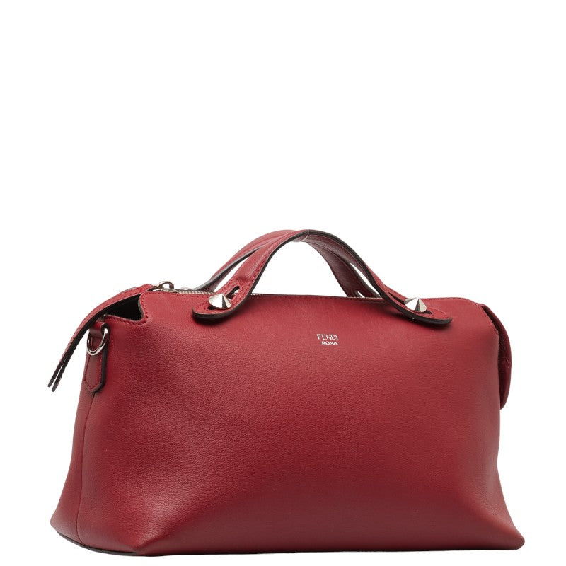 Fendi Byzaw Medium Handbag 2WAY 8BL124 Red Leather  Fendi
