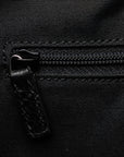 Gucci GG Nylon Sy Line Tote Handbag 293599 Black Nylon Leather  Gucci