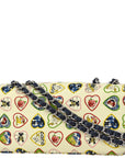 Chanel * 2005-2006 Ivory Canvas Valentine Shoulder Bag