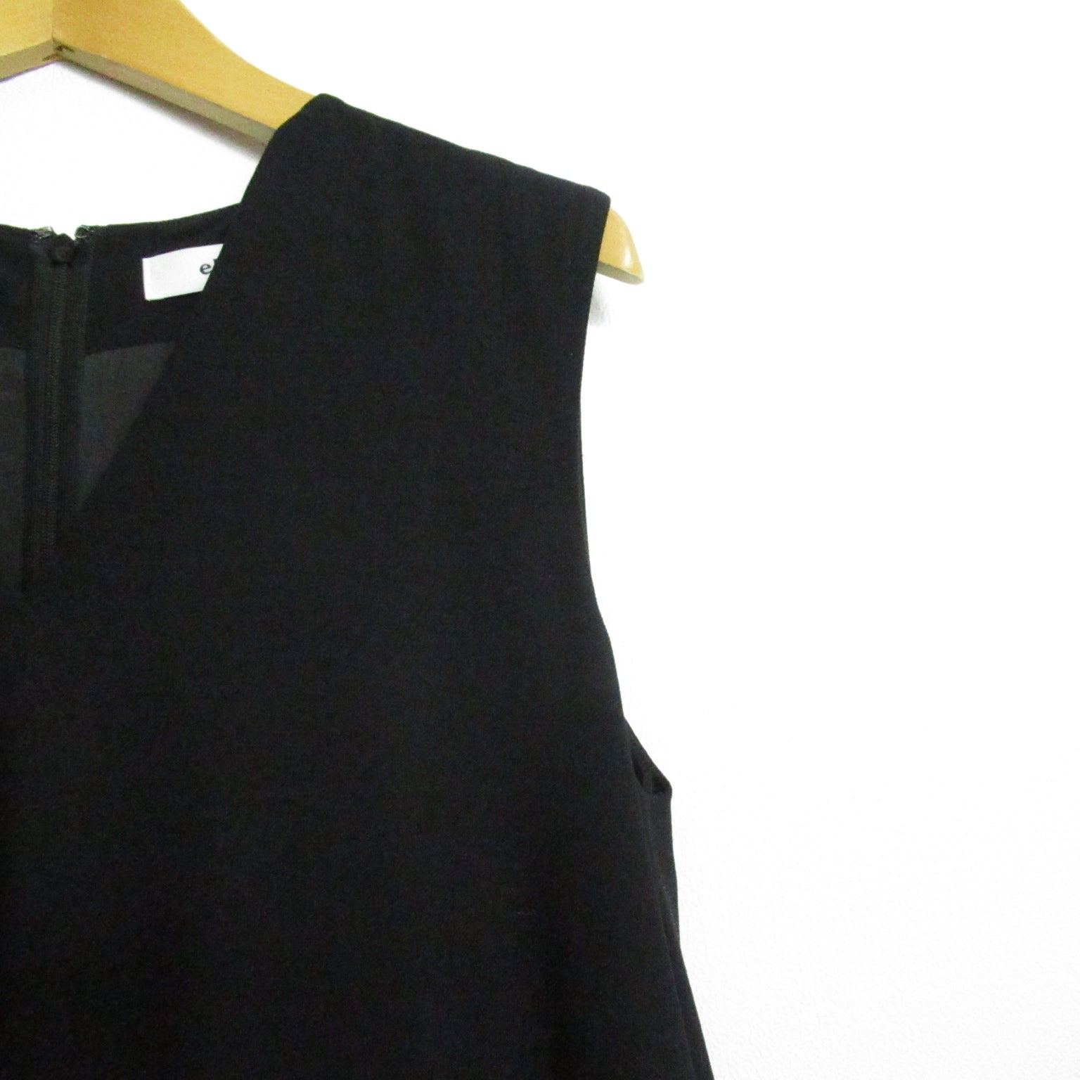 Selection SELECTION Nonerth Sleeve One Earrings One Piece  Tops Wool  Black 3210300493-3264
