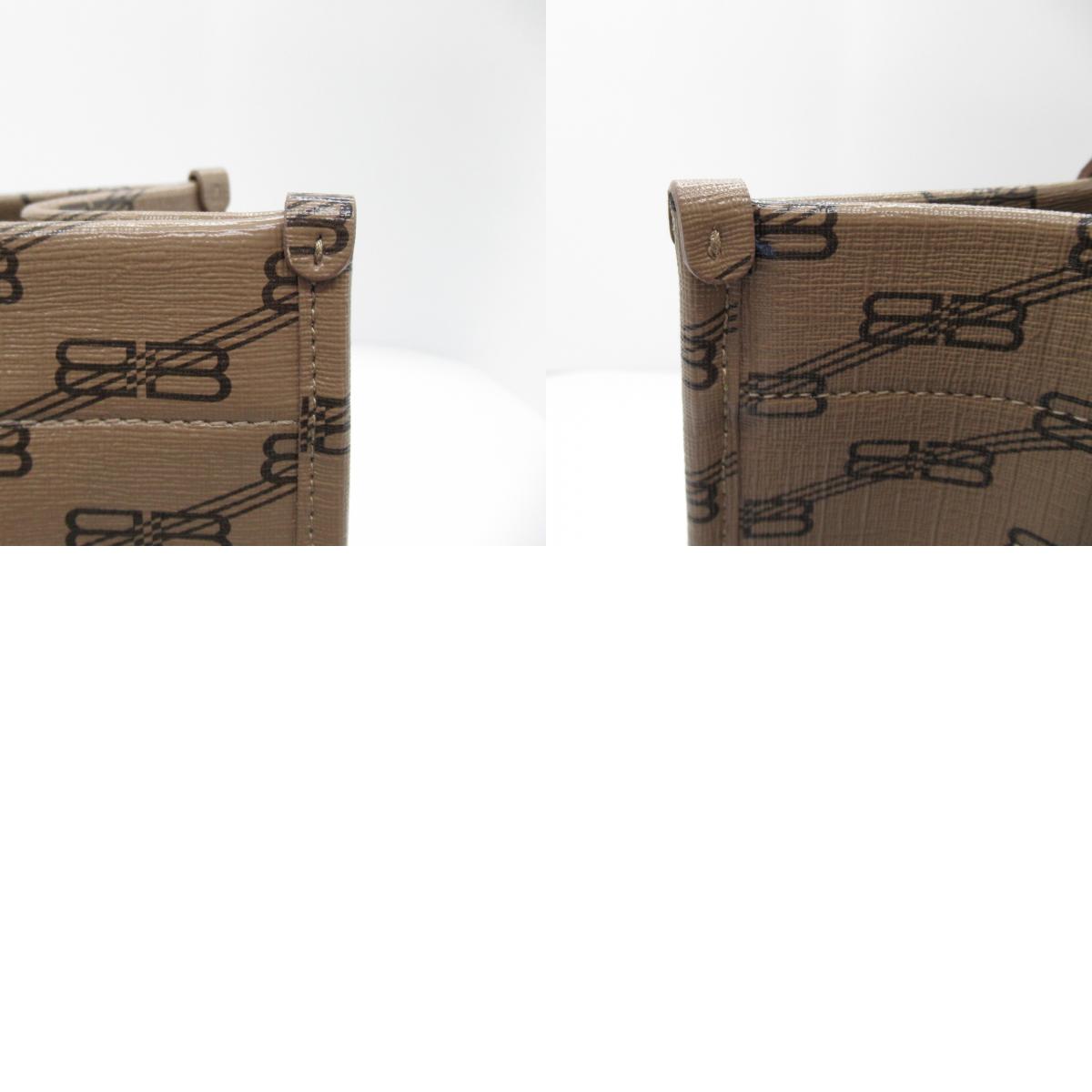 BALENCIAGA BALENCIAGA Hardware Tote Bag Tote Bag PVC Coated Canvas  Brown 671400