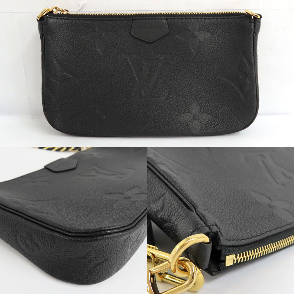 Louis Vuitton Multi-Pouch Accessories M80399 Monogram Amplant Accessories Bag Noir Chain G  Leather