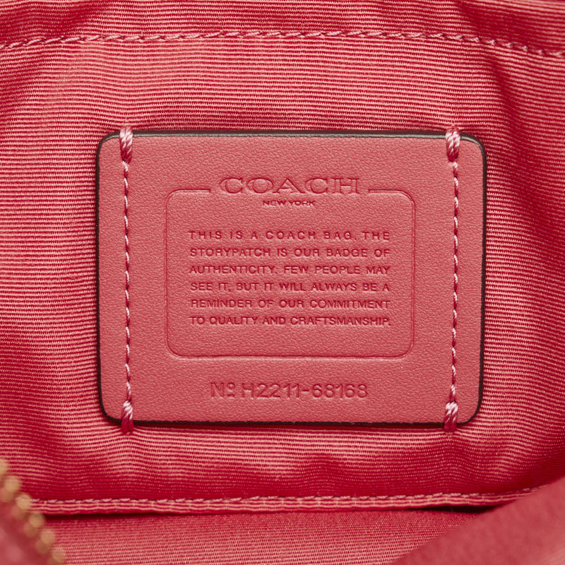 Coach   Shoulder Bag Cross Body Bag 68168 Beige Pink PVC Leather  Coach