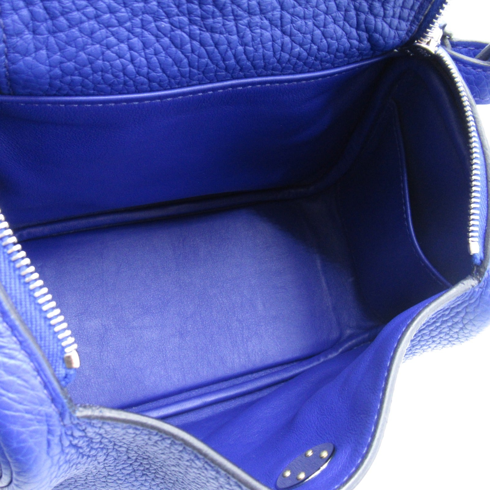 Hermes Hermes Lindemini 2w Shoulder Bag Leather Triumphant  Blue