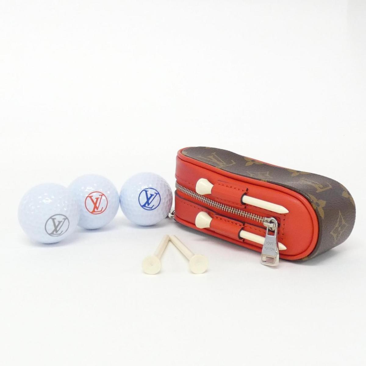 Louis Vuitton Golf Ball Set Case Monogram GI0297