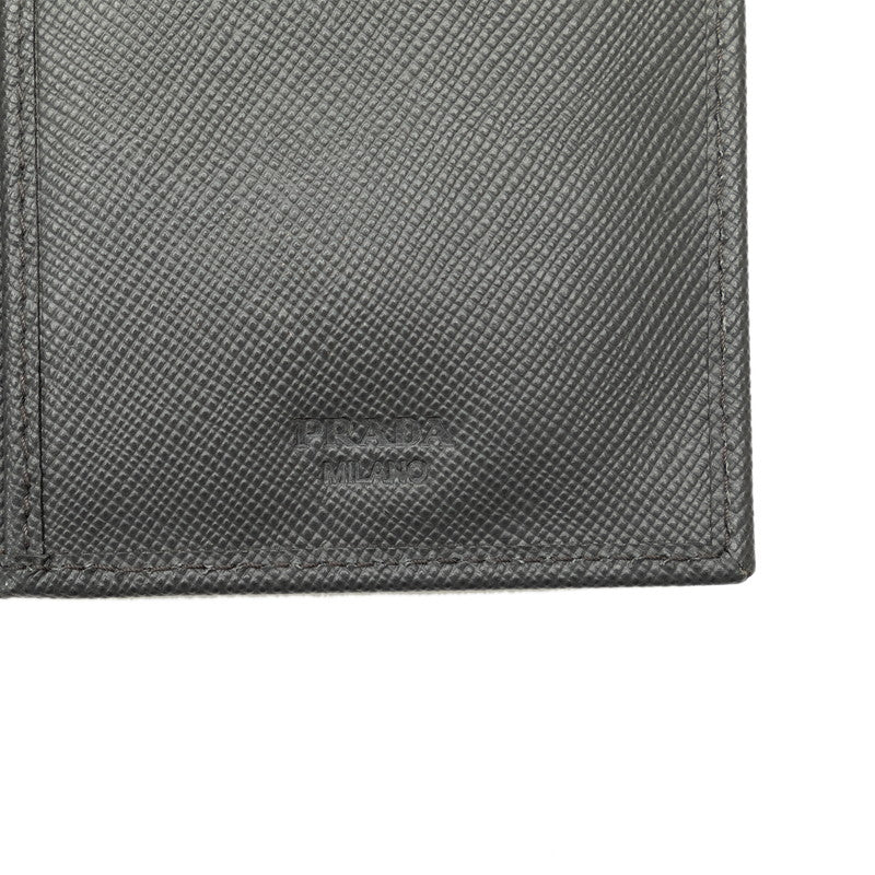 Prada Saffiano Logo Two Fable Wallet Gr Leather  Prada Hong Kong