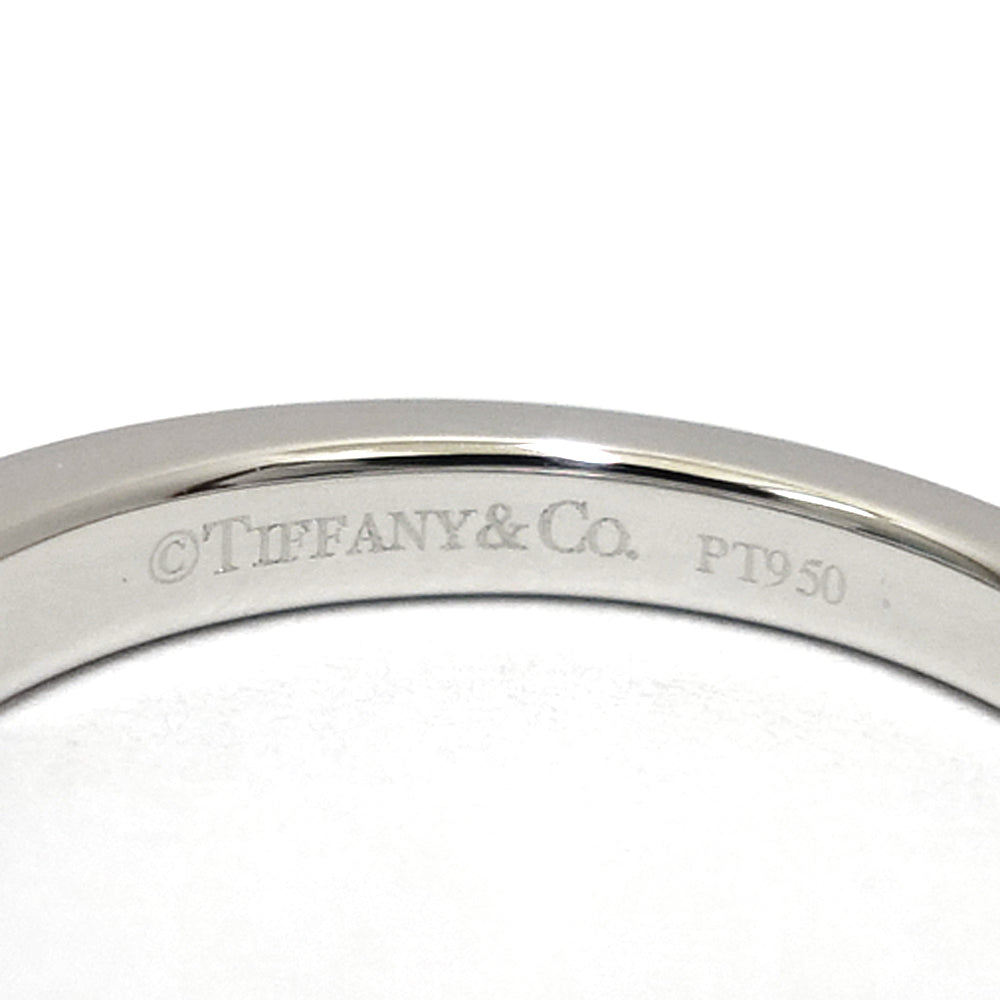 Tiffany Pt950 Diamond Half Circle  Cut Ring Jewelry Platinum