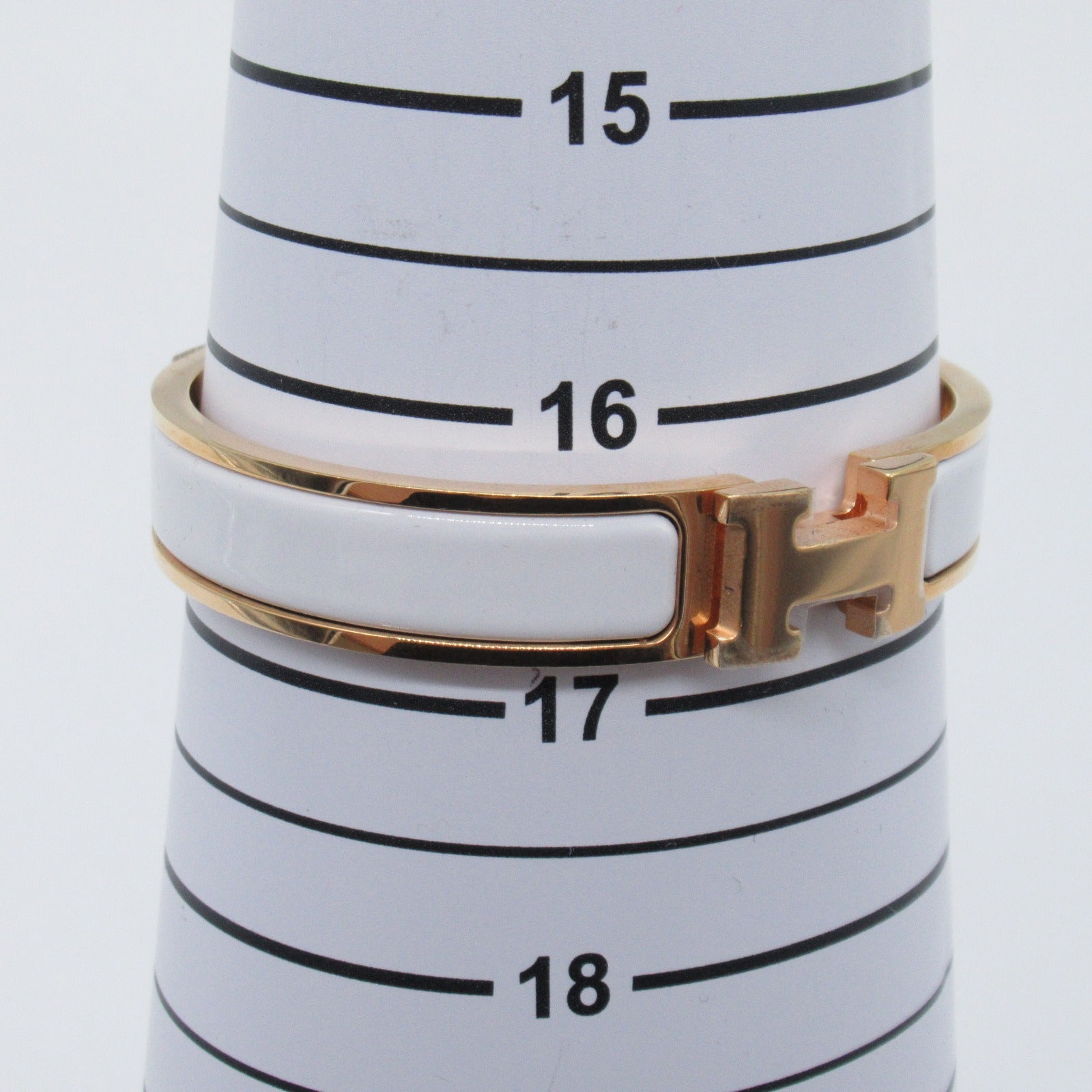 Hermes Hermes -Crack Bangle Bangle Accessoires GP (Gen ) Pink Gold Makeup  Gold Close Pink Gold/White