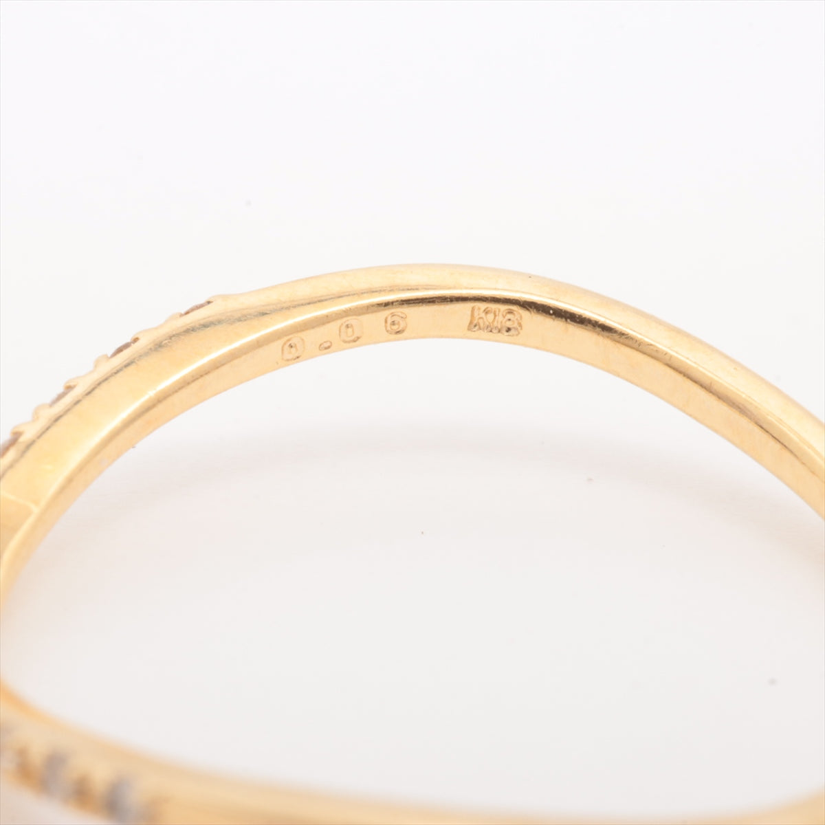 Agat Diamond Ring K18 (YG) 1.0g 0.06
