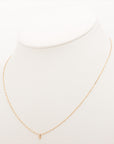 Agat diamond necklace K10 (YG) 1.0g 0.01 E