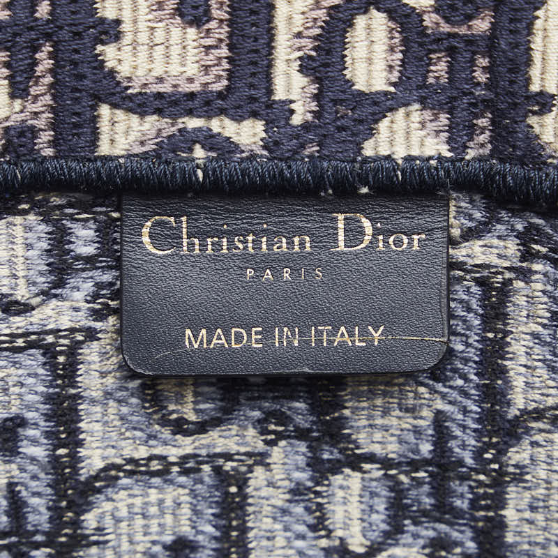 Dior Trotter Book Tote Small Handbag Navy Canvas  Dior (Ginestapo)