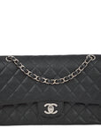 Chanel Black Caviar Medium Classic Double Flap Shoulder Bag
