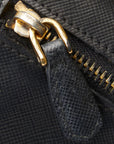 Prada Ribbon Saffiano Long Wallet L- Black Leather  Prada