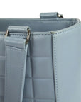 Chanel * 2001-2003 Light Blue Lambskin Choco Bar Tote Handbag