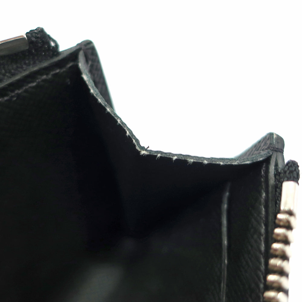 Louis Vuitton Porte Monet Taiga Coin Case M63375 Leather Black  etc