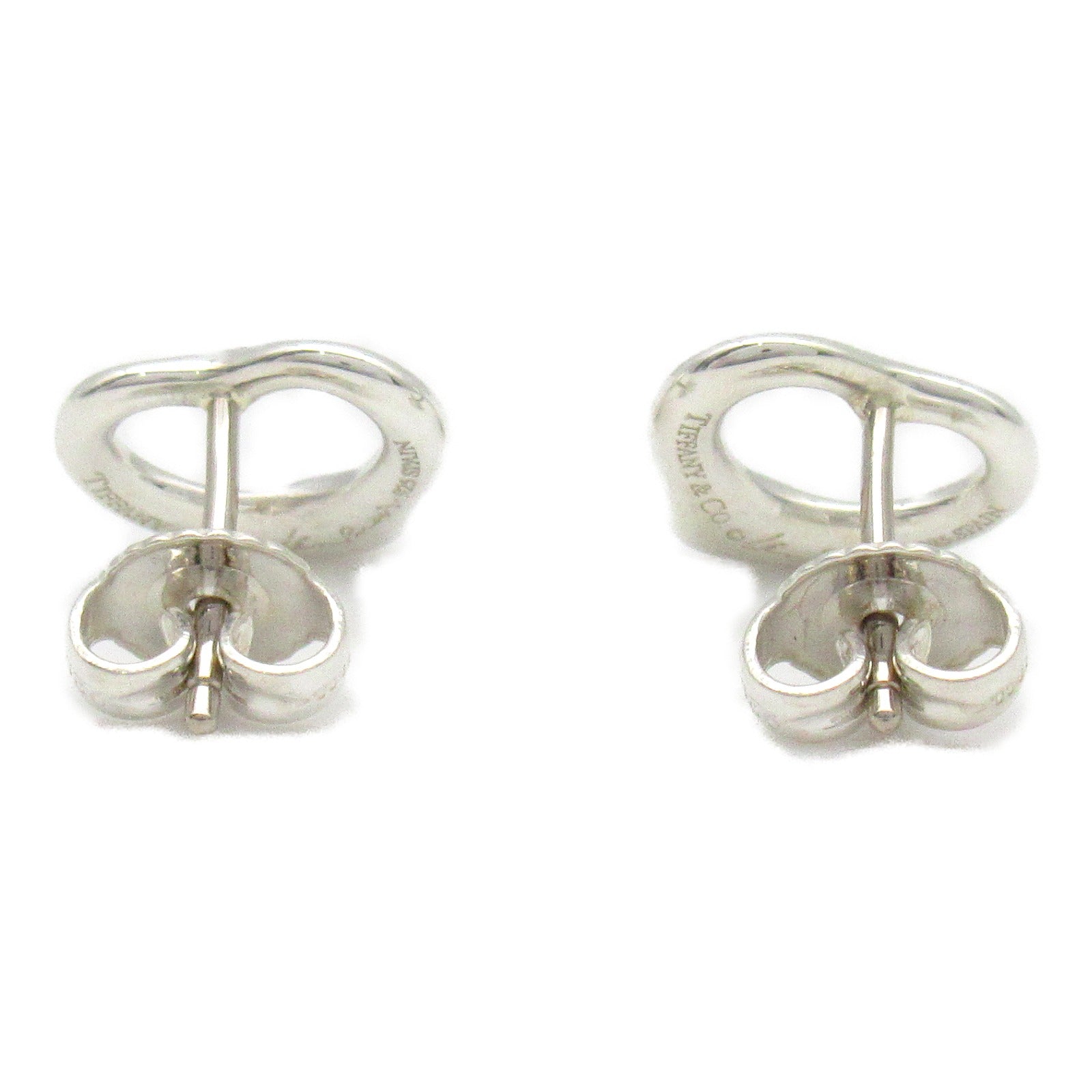 Tiffany TIFFANY&amp;CO Elsa Peretti Open Heart Earrings Jewelry Silver 925  Silver