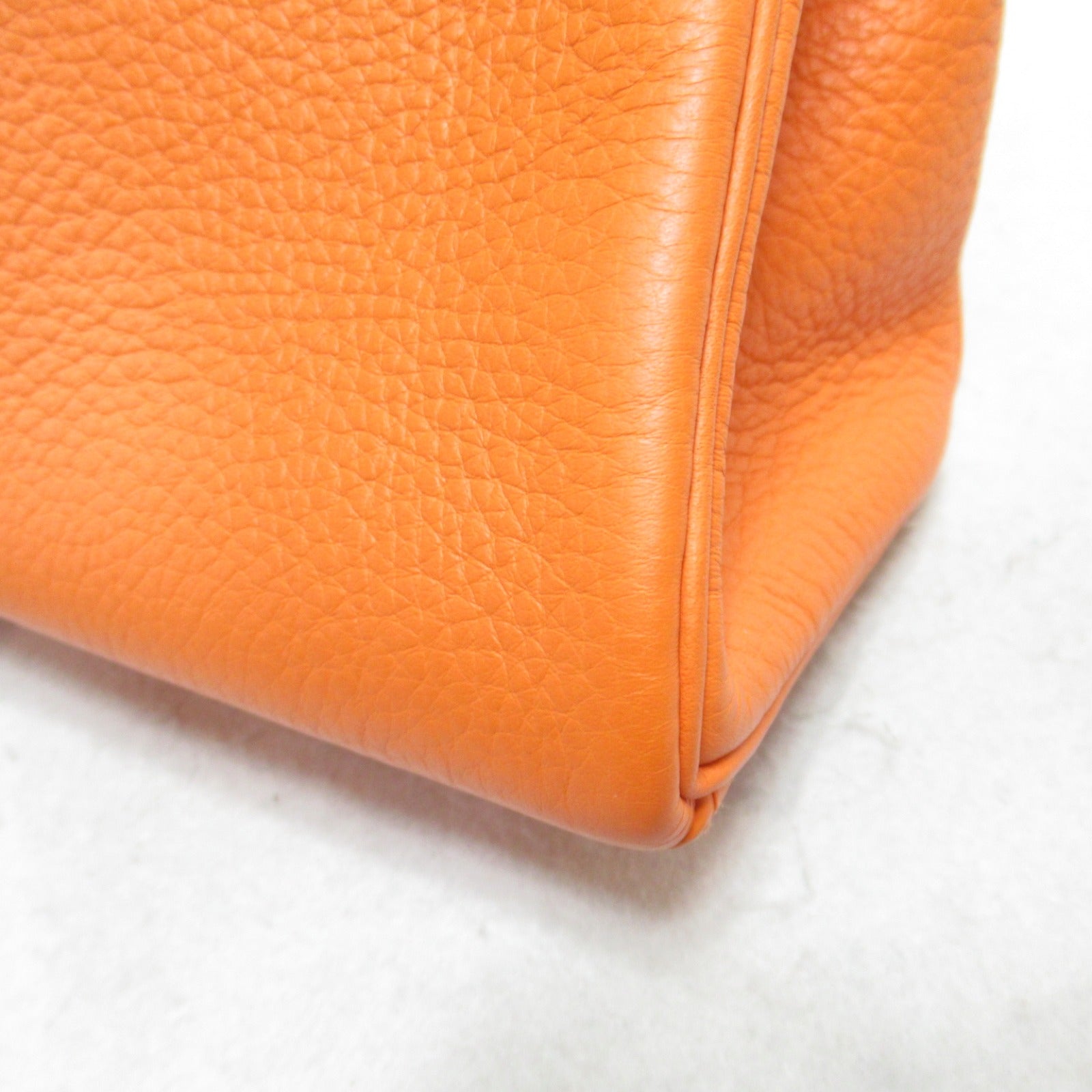 Hermes Kelly 32 Orange In-Shift Handbag Handbag Handbag Leather Triumphant  Orange