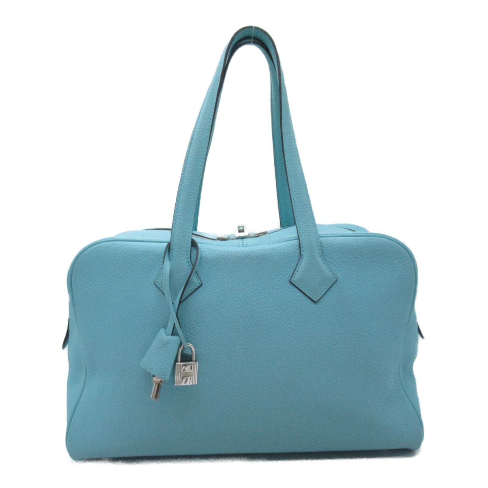 Hermes Victoria 35 Blue Art Tote Bag