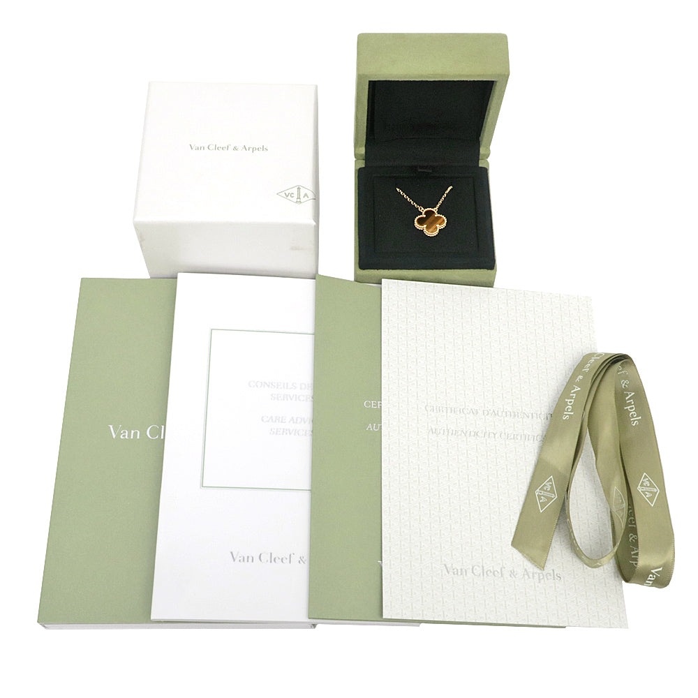 VAN CLEEF & ARPELS Van Cleef & Arpels Vintage Alhambra Necklace 750YG K18 Yellow G Taiga's Eagle Jewelry New