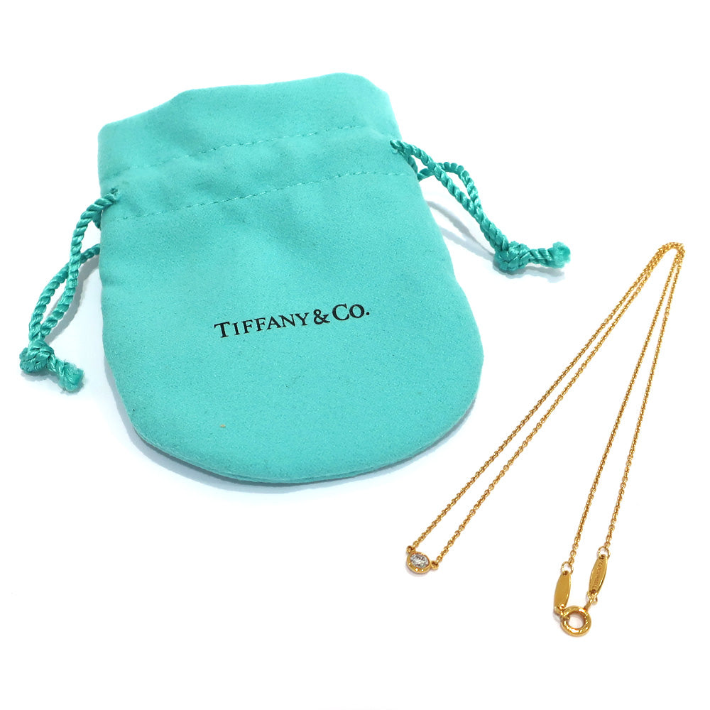 Tiffany Byzantine Diamond Necklace K18YG Yellow G Jewelry 1P