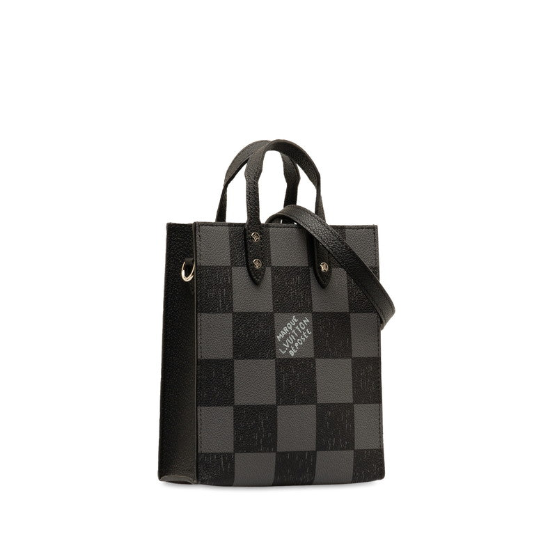 Louis Vuitton Damier Sack XS Handbag Shoulder Bag 2WAY N60479 Noir Black Leather Men LOUIS VUITTON
