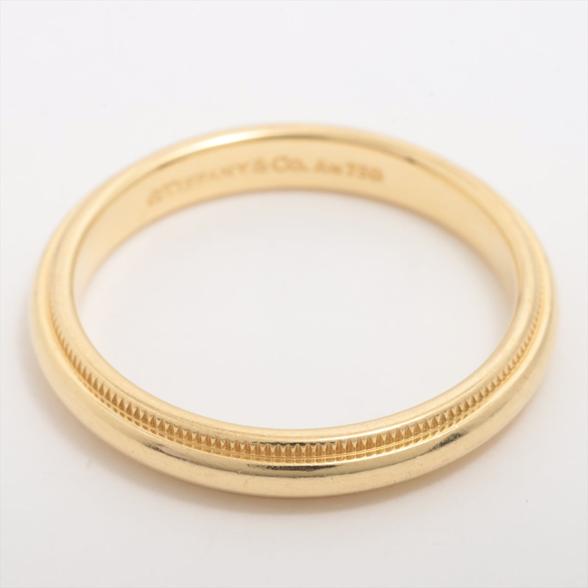 Tiffany Milgreen Band Ring 750 (YG) 4.2g