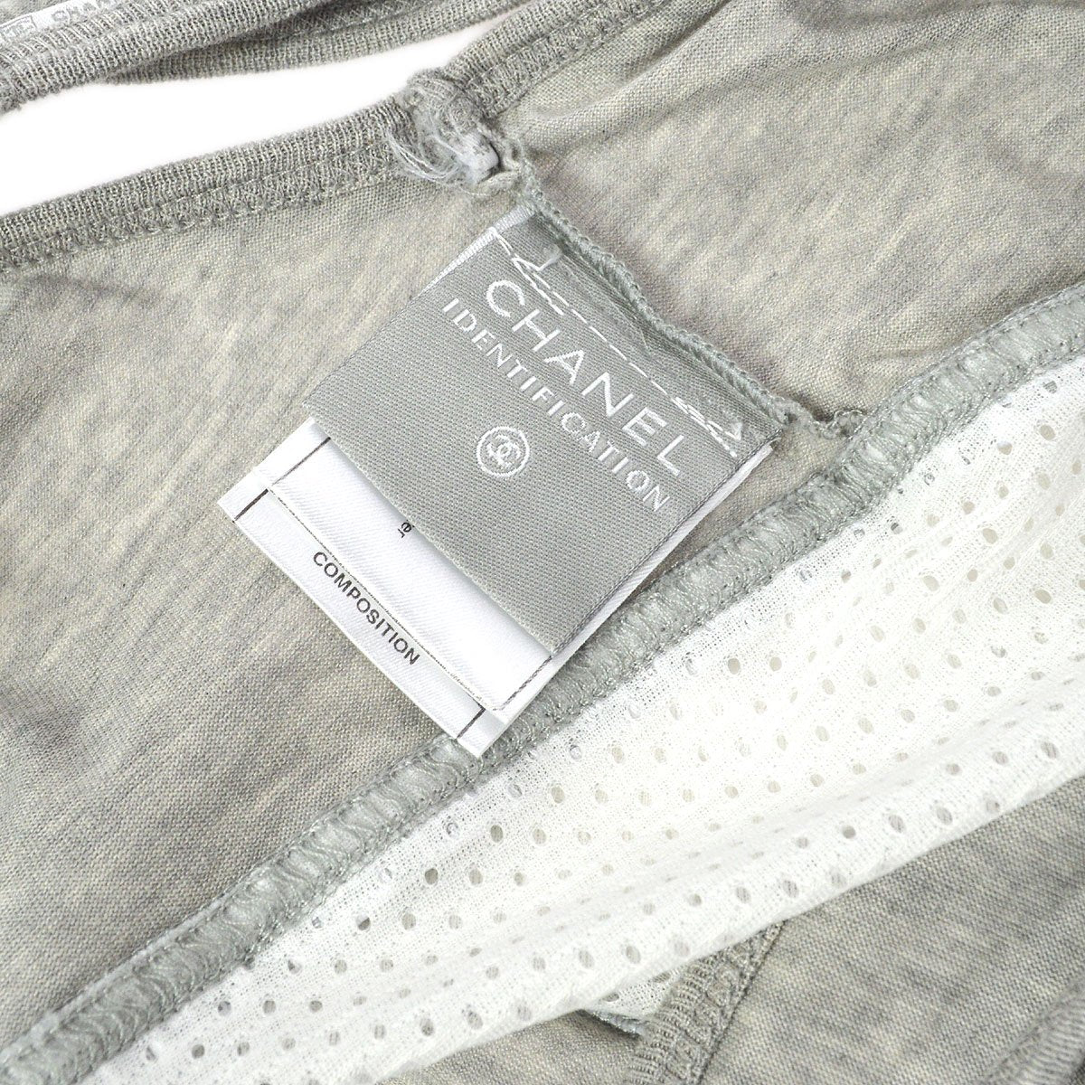 CHANEL 2004 Sport line mesh panel tank top 