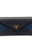 Prada Saffiano Long Wallet 1MH037 Black Naked Leather  Prada