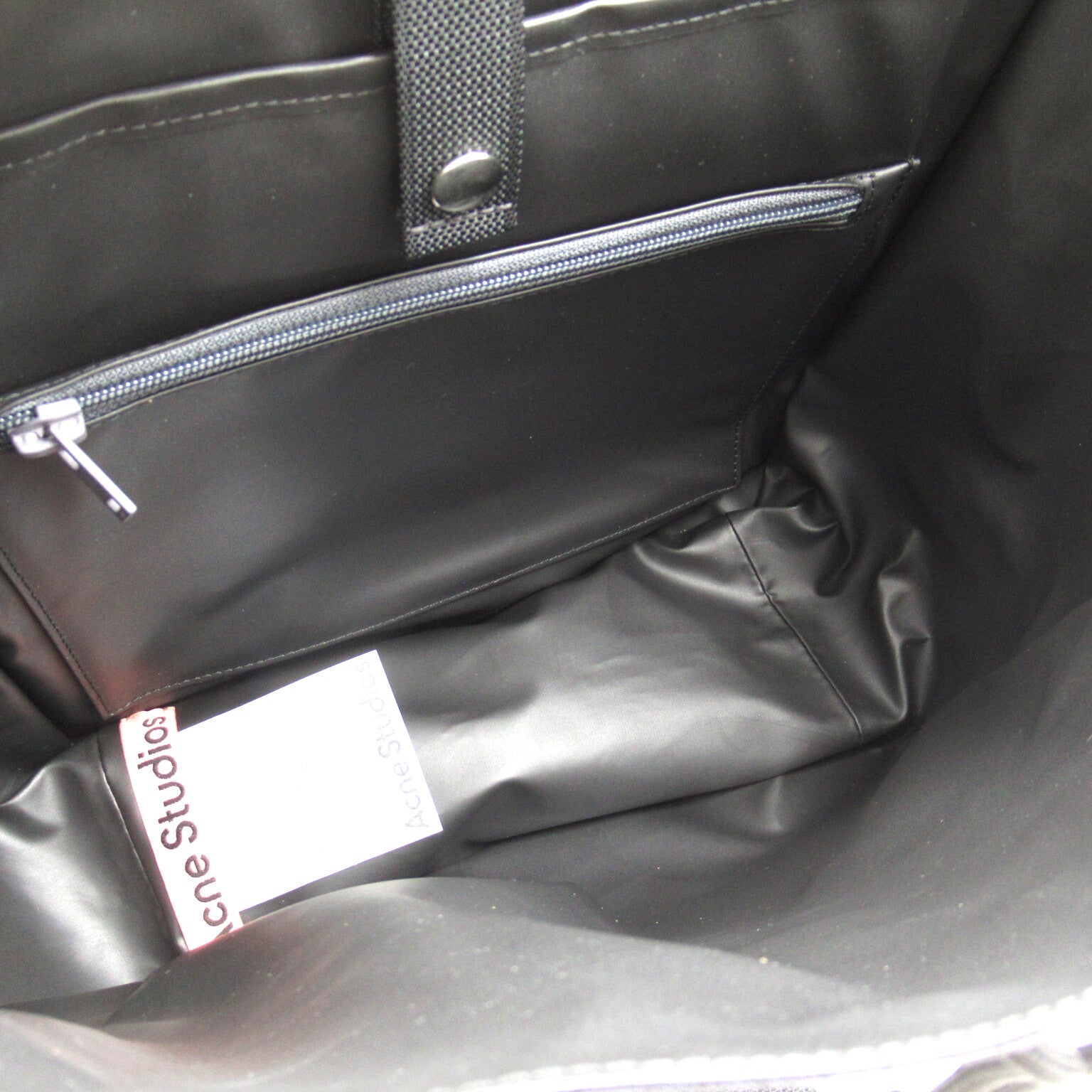 Acne Backpack Bag Nylon Black  C10151900