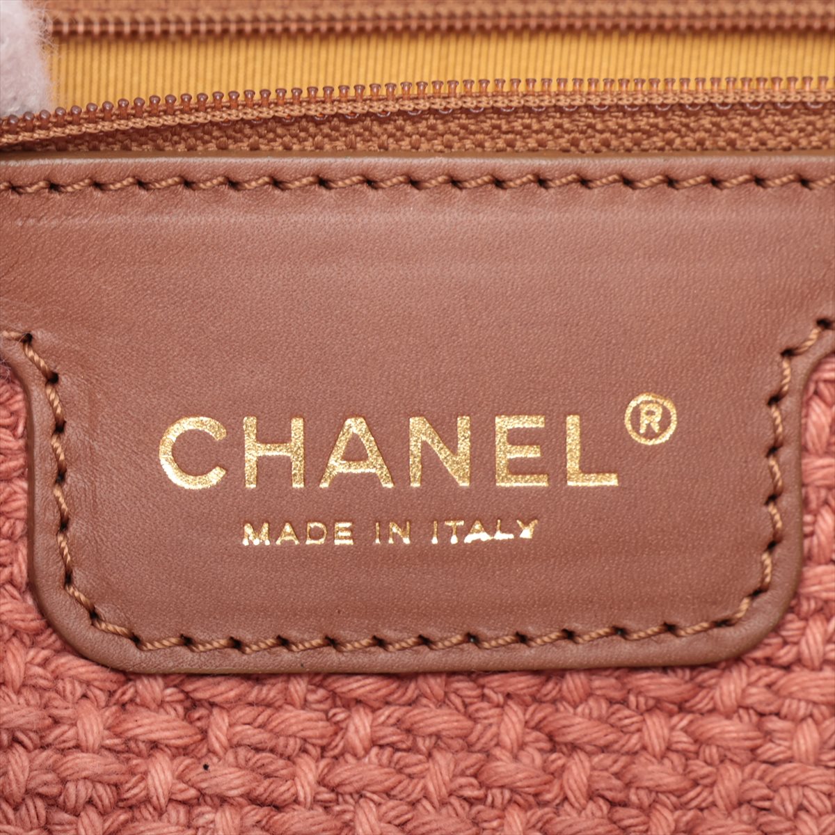 Chanel 2.55 Raffia X Leather Tote Bag Beige G  14th