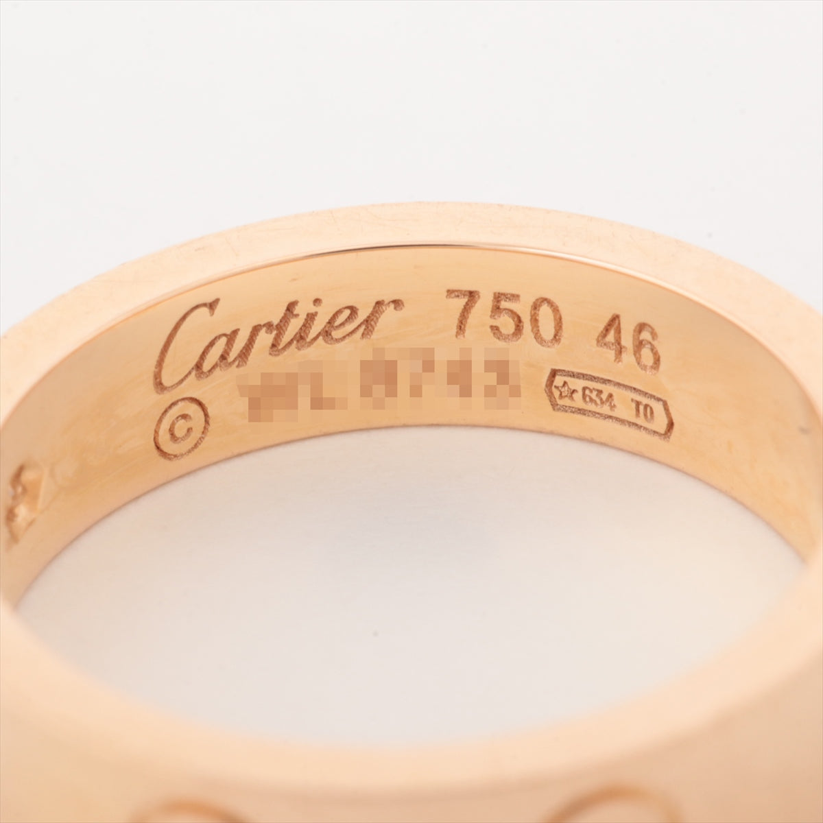 Cartier Minilab 1P Diamond Ring 750 (PG) 4.2g 46 CRB4050746