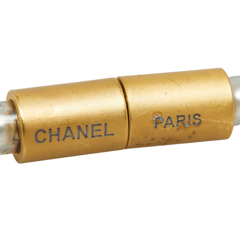 Chanel  Pearl Bracelet White Gold Vinyl   Chanel