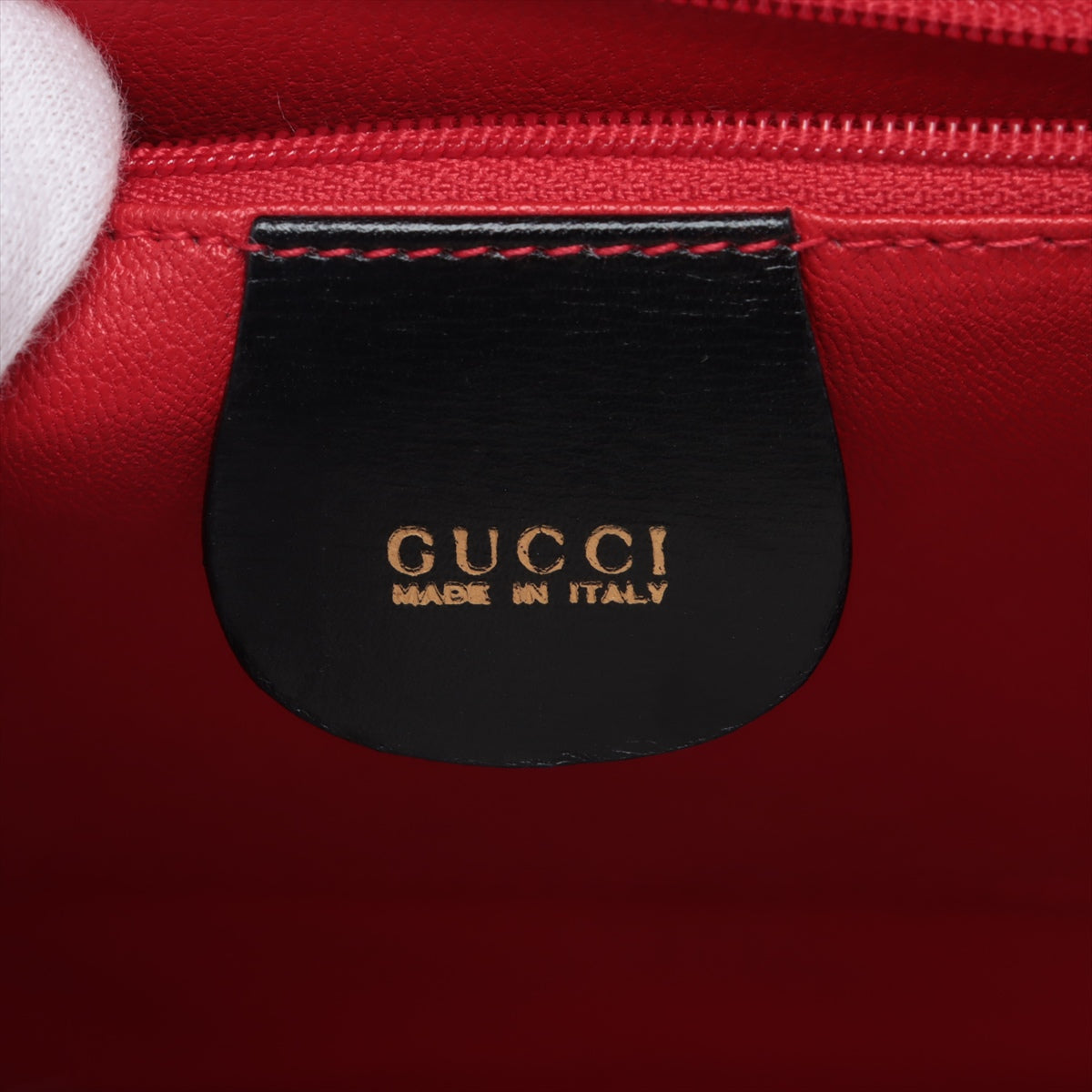 Gucci Vintage Leather Handbag Black