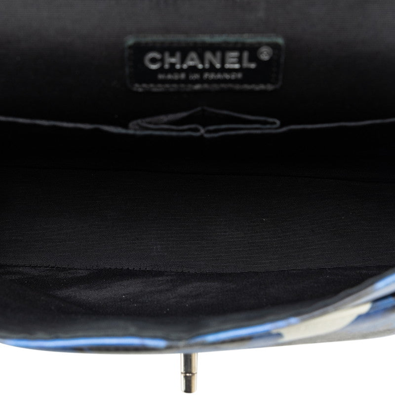 Chanel Yale Chain Matrasse Chain Shoulder Bag Black Blue Multicolor   CHANEL