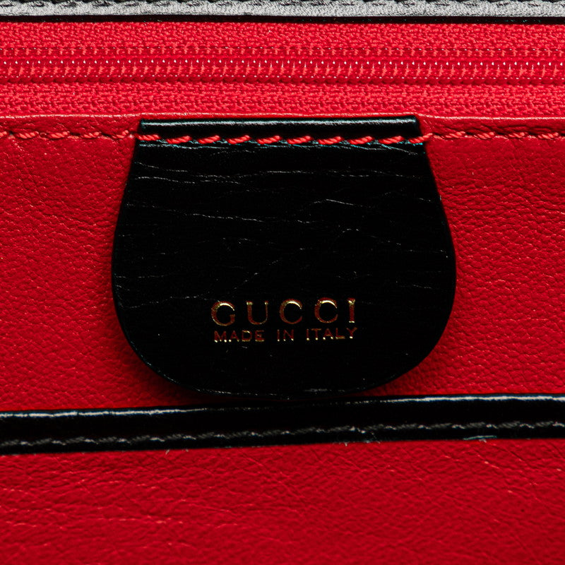 Gucci Bamboo Handbag Shoulder Bag 2WAY 000 2046 Black Leather  Gucci
