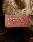 Prada logo handbags 2WAY BN1773 pink g leather ladies PRADA