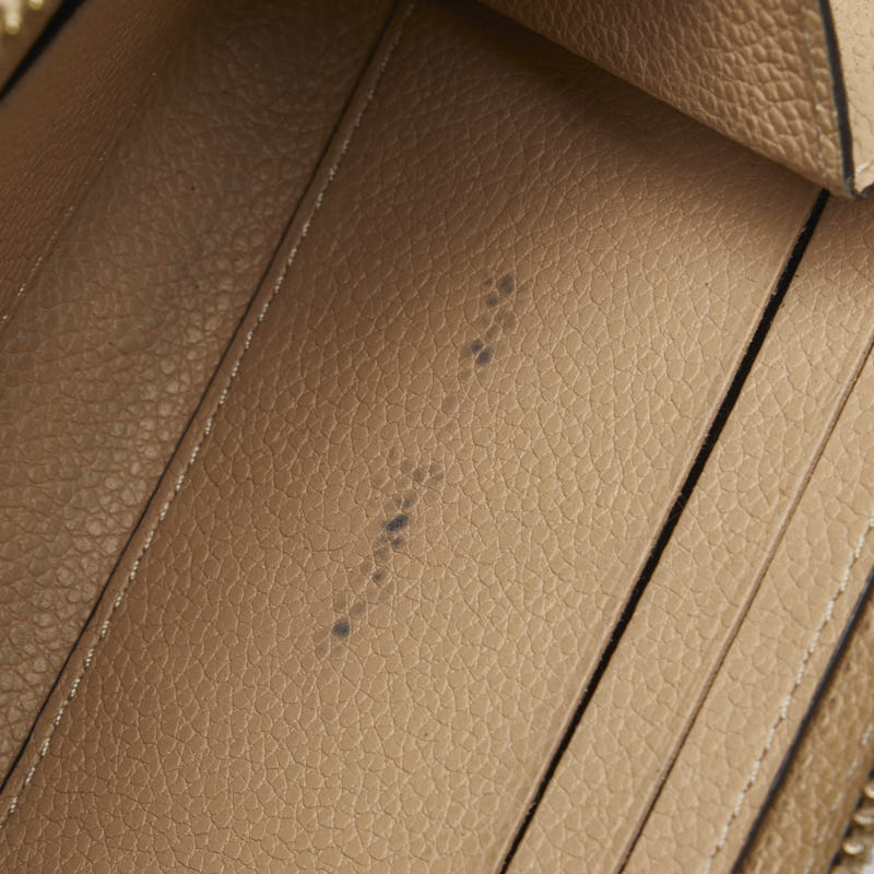 Louis Vuitton Monogram Amplant Portefolio Clemence Long Wallet M60173 Dune Beige Leather  Louis Vuitton