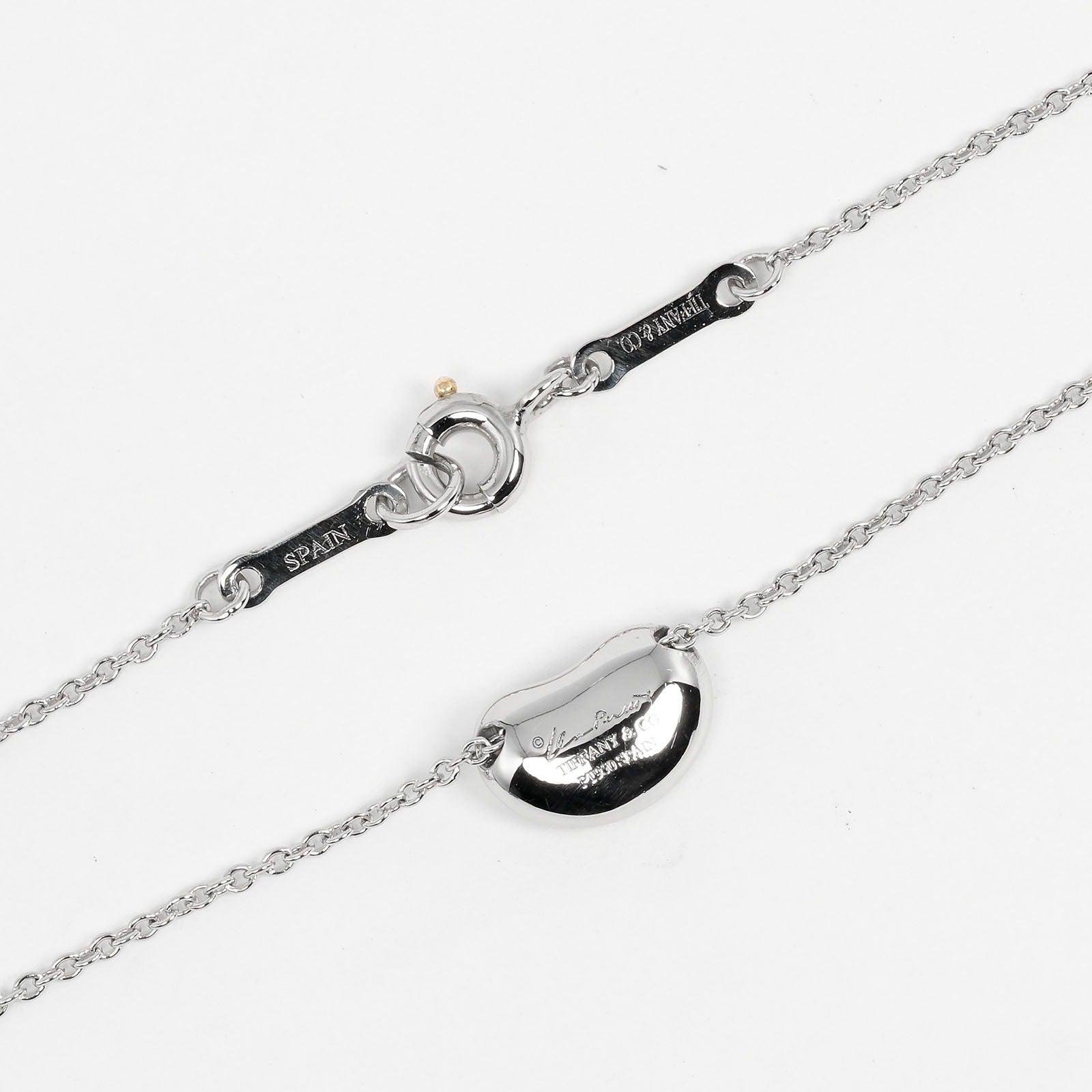 Tiffany &amp; Co. glass necklace Pt950 Platinum Pavé Diamond  4.11g